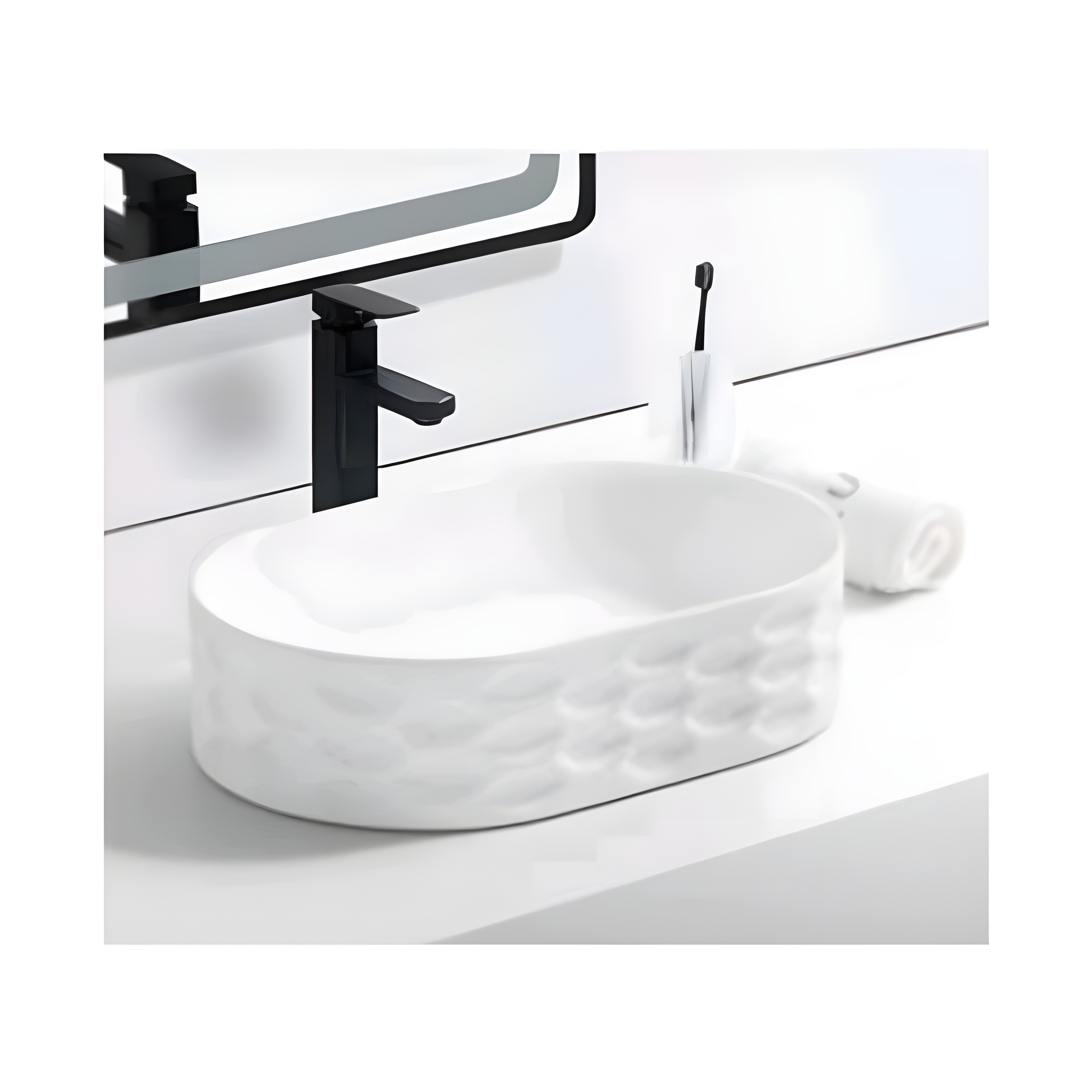 Lavamanos de Mesón Paris Blanco 60cm
