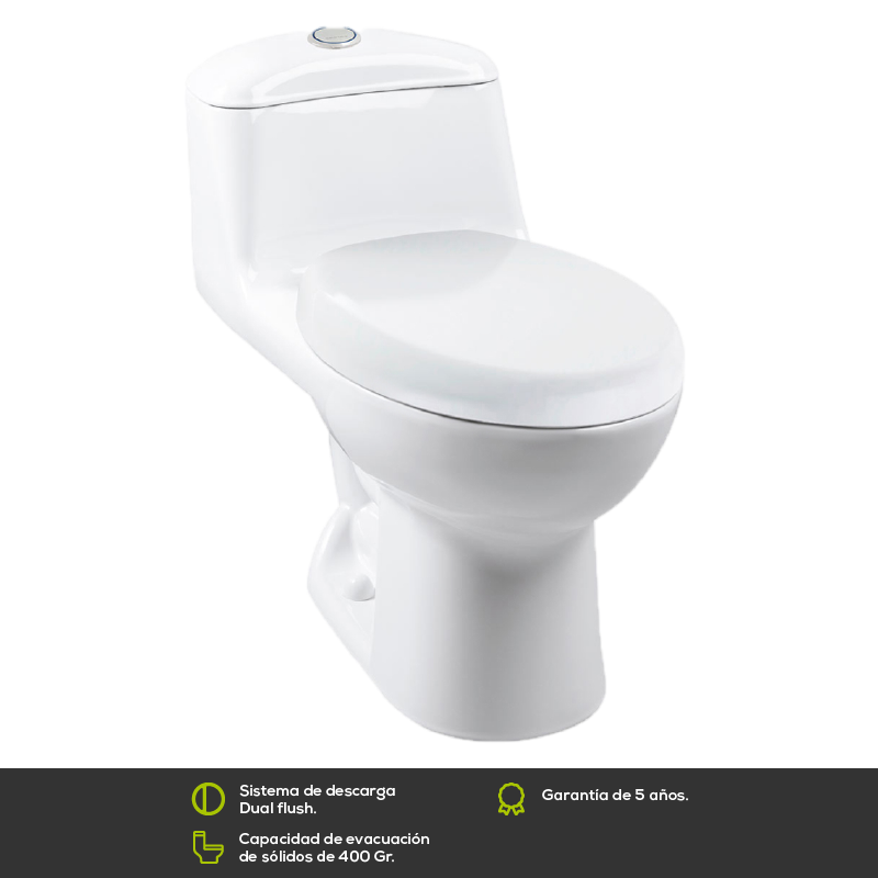 Sanitario Smart Alongado Single Blanco
